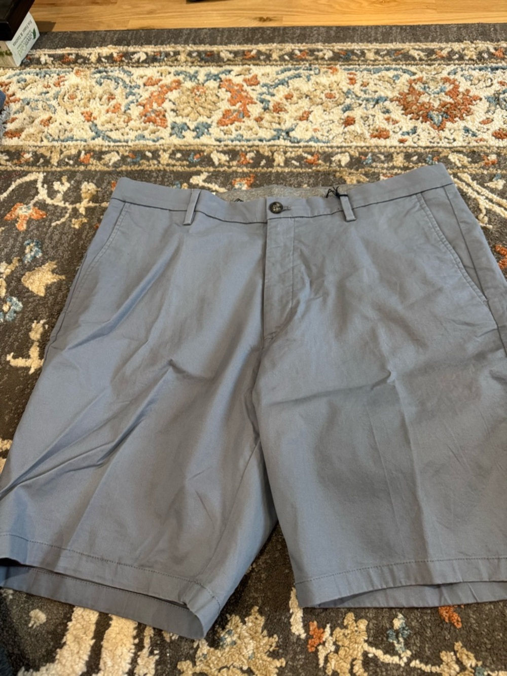 NWT Joseph Abboud Modern Fit Men 38 Blue Flat Front Casual Shorts